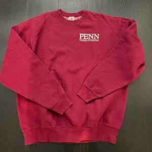 Vintage U Penn crewneck sweatshirt - wine / burgundy color